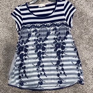 Altered state baby doll peplum top